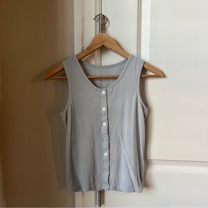 EVERLANE Selfie Tank Light Blue Size XS